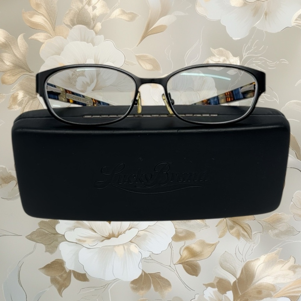 LUCKY BRAND HORIZON Black Cat Multi-Color Women's Full Rim Eyeglasses 51-16-135